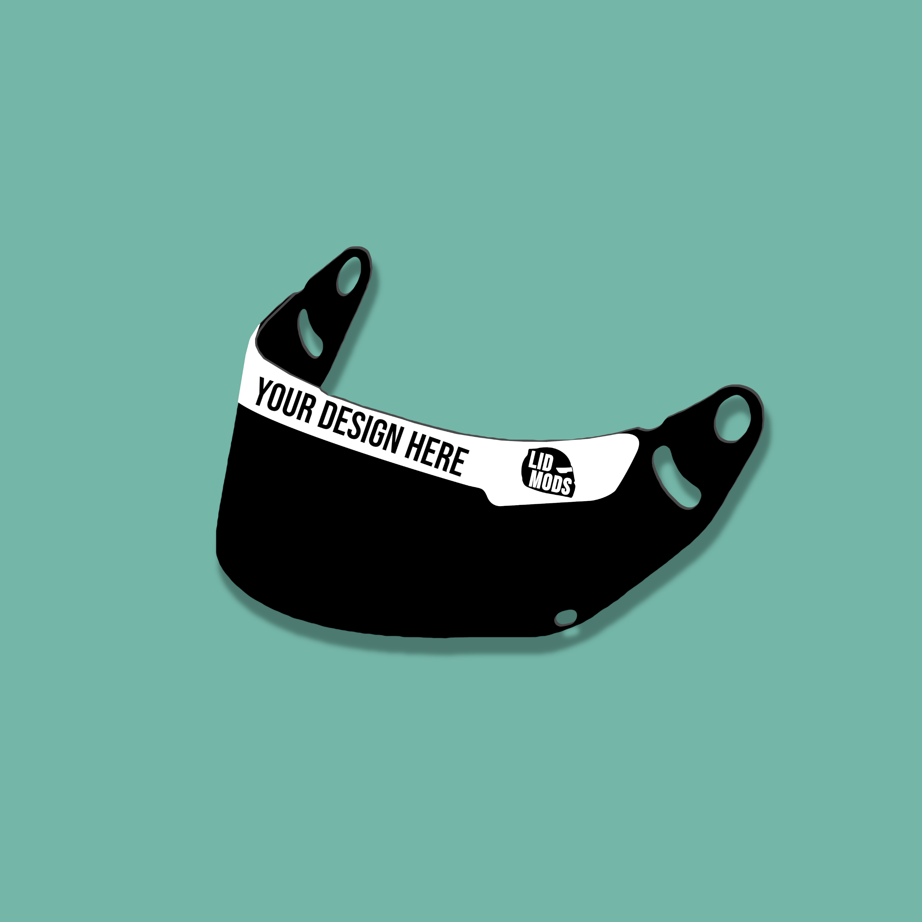 Custom Visor Stickers for Racing / Karting Helmets LidMods
