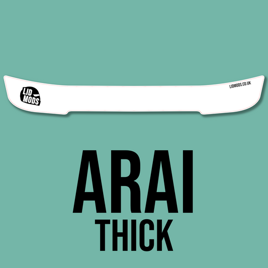 CUSTOM THICK ARAI VISOR STRIP X3 | UPLOAD YOUR OWN DESIGN