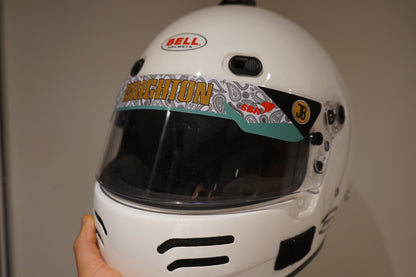 CUSTOM THICK BELL VISOR STRIP X3 | UPLOAD YOUR OWN DESIGN