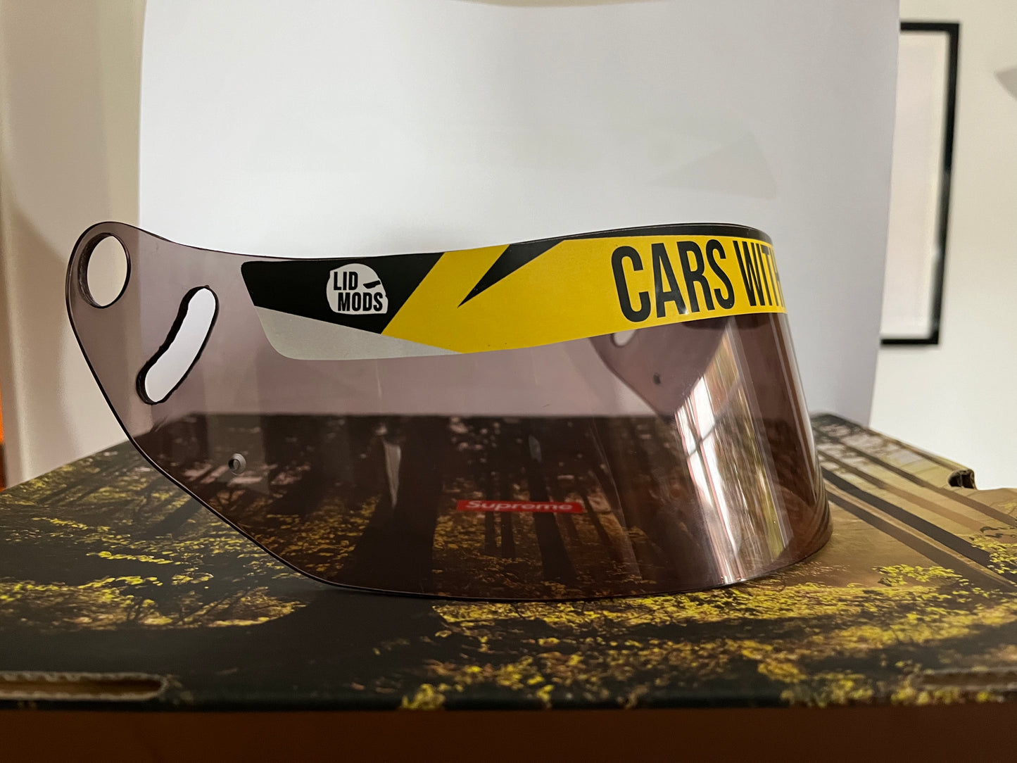 CUSTOM THICK ARAI VISOR STRIP X3 | UPLOAD YOUR OWN DESIGN