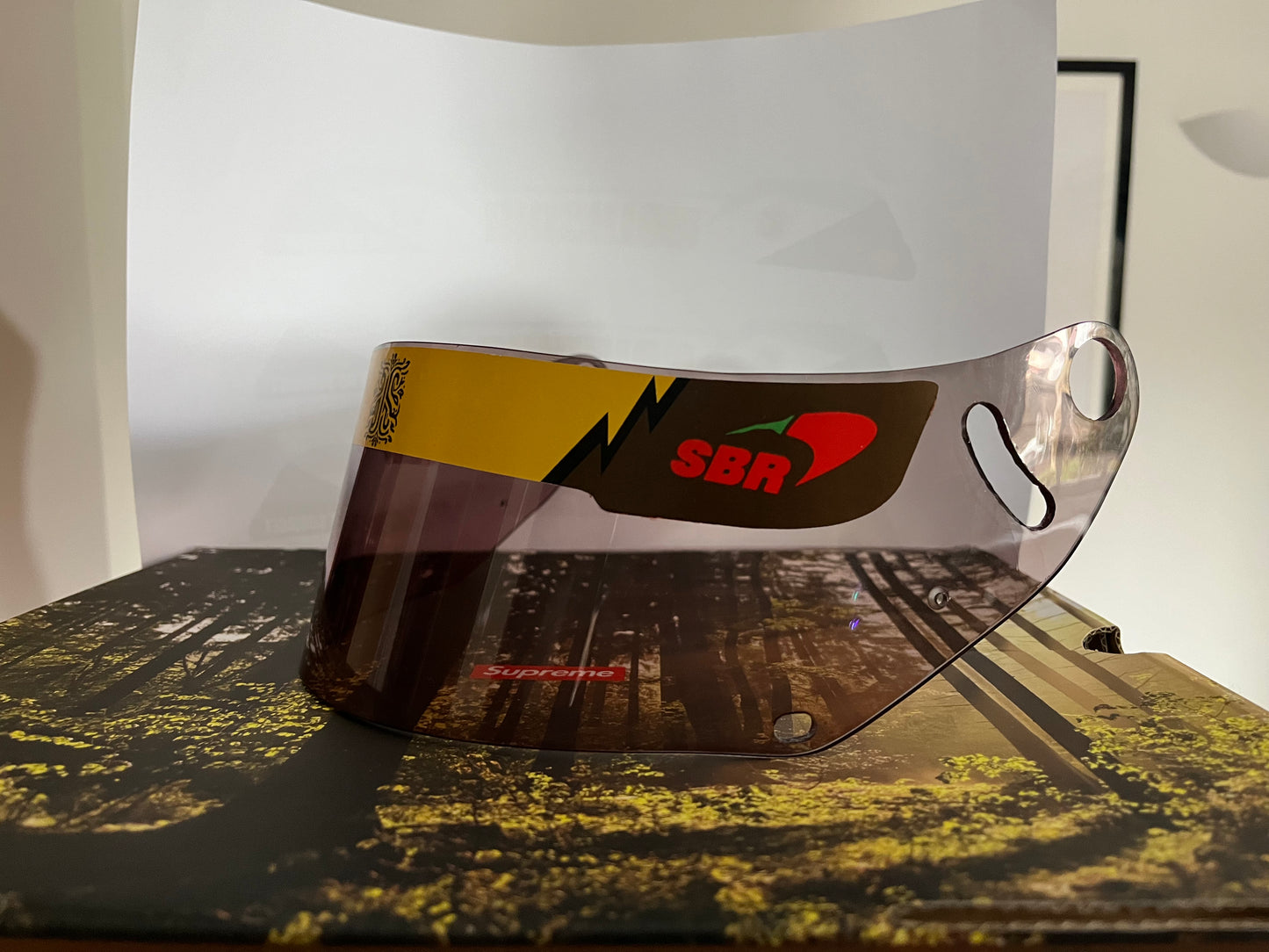 CUSTOM THICK ARAI VISOR STRIP X3 | UPLOAD YOUR OWN DESIGN