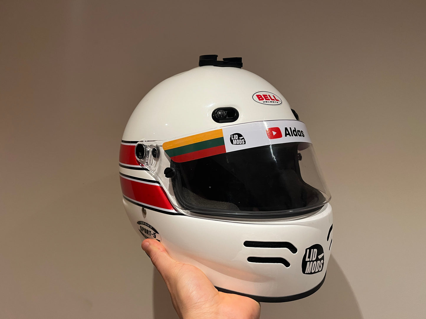 CUSTOM SLIM BELL VISOR STRIP X3 | UPLOAD YOUR OWN DESIGN